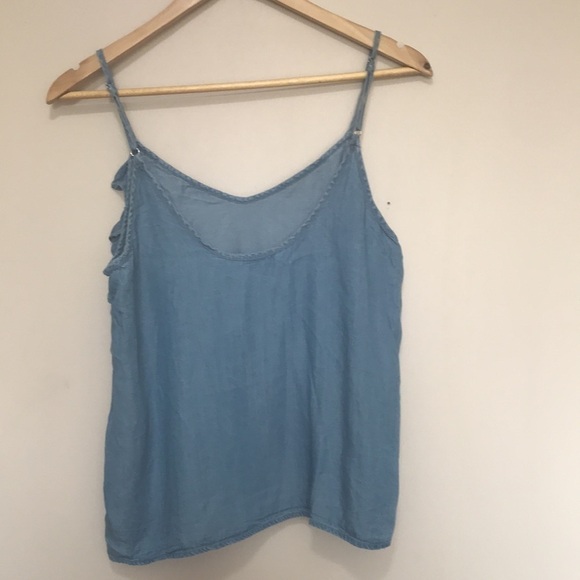 NÜMPH JUNIA chambray blue tank top 38 - Picture 6 of 10